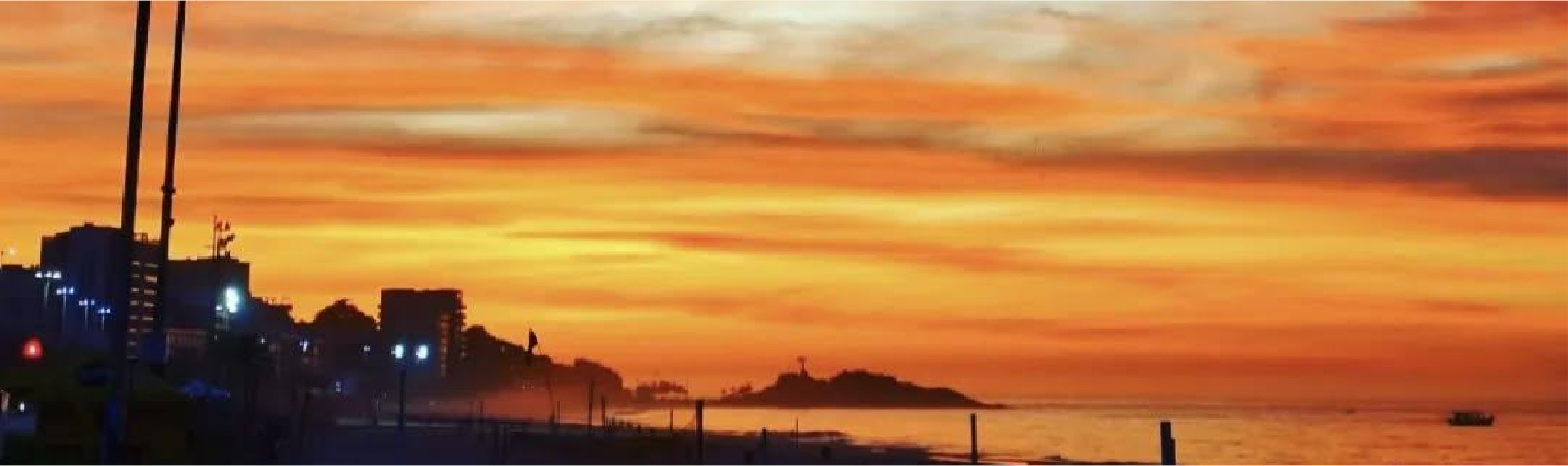 Orla do Rio de Janeiro ao entardecer